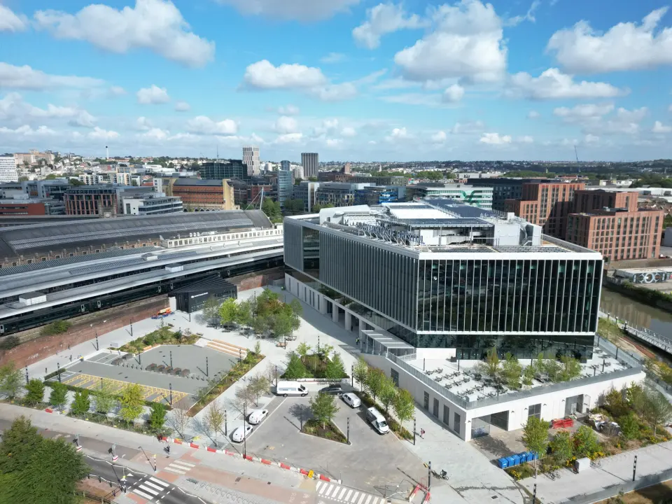 Aerial view of the Temple Quarter Enterprise Campus